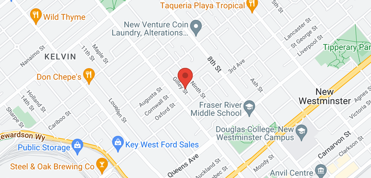 map of 303 315 TENTH STREET